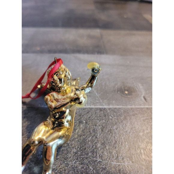 Golden angel baby ornament xmas AS IS - Picture 2 of 4